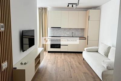 Apartament cu 2 camere semidecomandat, mobilat în Pipera