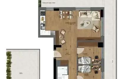 Penthouse 4 Camere UNIRII 600 m Terasa 86 + 43 mp COMISION 0 Parcare - 20
