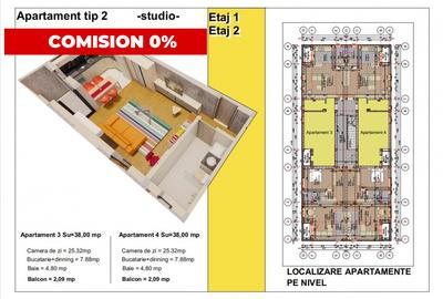 IMI Residence - Sanandrei - Comision 0 - Apartament cu o camera, 38 mp - 2