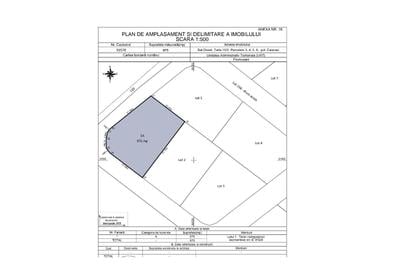 Teren Construcții intravilan de 974 mp, în Frumușani