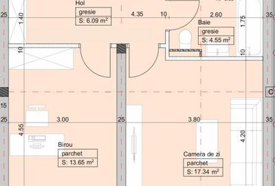 Apartament cu 2 camere,  etaj 1, LIFT, Cartier Planete - Giroc - ID V2771 - 2