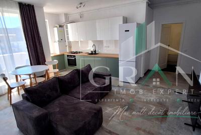 Apartament cu 2 camere semidecomandat, mobilat în Florești