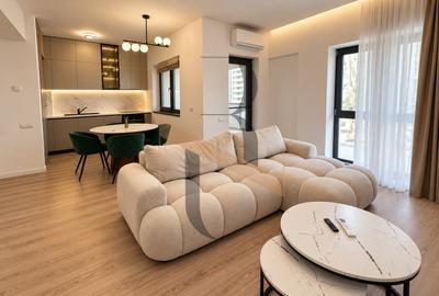 Apartament cu 3 camere semidecomandat, mobilat în Pipera