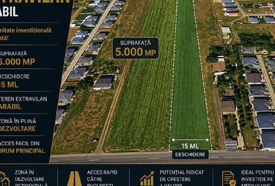 Teren agricol extravilan de 5000 mp, în Dragomirești-Vale