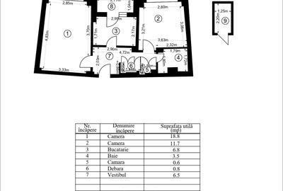 Apartament 2 camere I Titulescu I Banu Manta I Bloc 1982 - 16