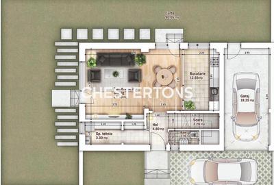 Vila lux 4 camere cu garaj langa metrou Drumul Taberei - 4
