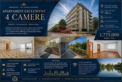 Apartament de 4 camere Primăverii /finisaje premium/ vedere Lac Bordei - 1