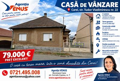 Casă individuală cu 3 camere în Central