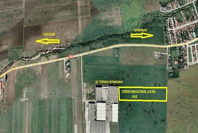 Teren Construcții intravilan de 28000 mp, în Ghimbav Livadă