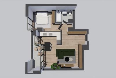 Alenia Botanic Park -Apartament 2 camere , etaj 1,ultracentral - 3
