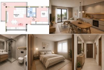 Apartamente 2 Camere | Proiect Modern | Giroc | Etaj 1 | 50mp + Terasa 12mp - 1