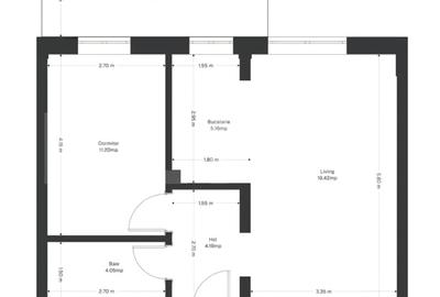 Apartament cu 2 camere semidecomandat în Ghirodei