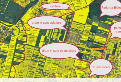 Teren Construcții intravilan de 1032 mp, în Moșnița Veche
