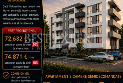 Direct Dezvoltator | Apartament 2 Camere | Bonus Loc de Parcare | Comision 0% - 1