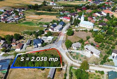 Teren Construcții intravilan de 2038 mp, în Fersig