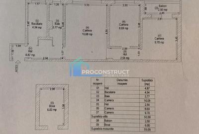 Apartament 3 camere|Calea Sgului|Balcon inchis|Boxa inscrisa in CF| - 1
