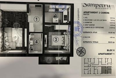 Apartament-2-Camere-Decomandat-54mp-Utili-Balcon-5mp-Parcare-Sanpetru-Residence - 7
