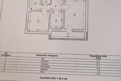 Apartament cu 2 camere decomandat în Tomis Nord