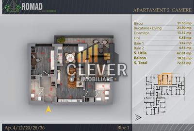 Apartament cu 3 camere semidecomandat în Theodor Pallady