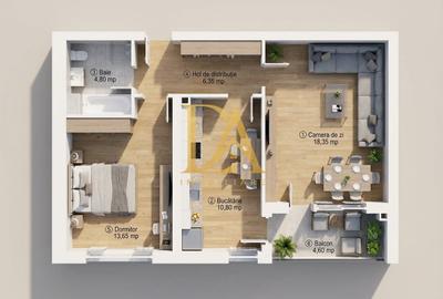 COMISION 0% 2 CAMERE PREMIUM | ORHIDEEA 19 | 59 MP | ETAJ 1/11 - 3