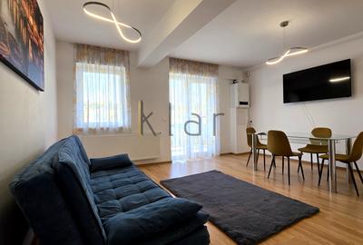 Apartament cu 2 camere semidecomandat, mobilat în Borhanci