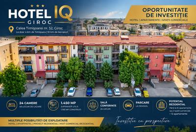 IQ Hotel Giroc | 1.450 mp utili | 24 camere | Potențial reconversie rezidențială - 33