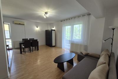 Apartament cu 2 camere semidecomandat, mobilat în Băneasa