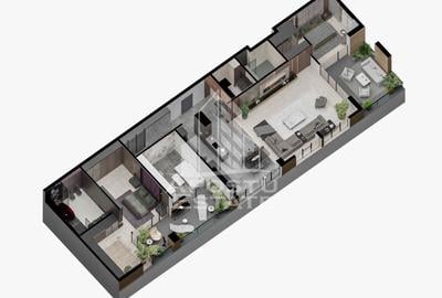 Penthouse cu 4 camere, 3 bai, zona Centrala - 1