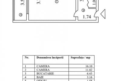 Apartament 2 camere comision 0 zona metrou Tudor Vladimirescu bloc tip Z - 8