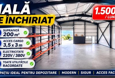 Hală 200 mp de închiriat | Pantelimon – Oxygen Park | A2 & Centură - 1