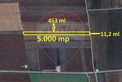 Teren agricol extravilan de 5000 mp, în Tărlungeni