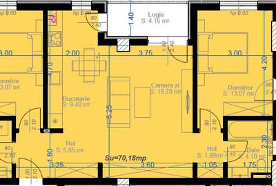 Apartament 3 camere  finalizat,  loc de parcare inclus! PREDARE IMEDIATA - 2