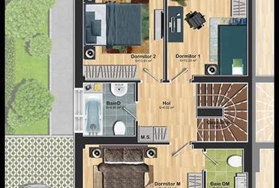 Casa Vila Duplex NOUA 5 camere Otopeni curte proprie acces privat - 34