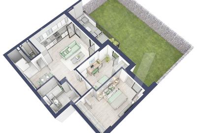 Apartament 3 camere, Parter, intabulare vara 2026 - 2