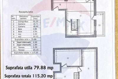 Duplex 3 camere de vânzare | Terasă 25 mp | Parcare | Brâncoveanu - 19