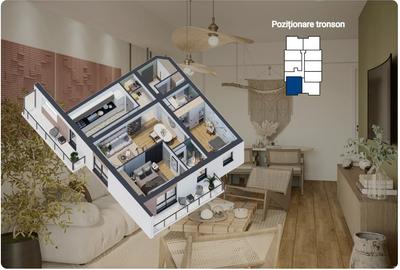 APARTAMENT CU 3 CAMERE , 82MP , BLOC NOU GALATA, COMISION 0%,FINALIZAT-INTABULAT - 14