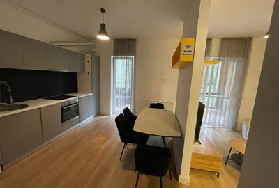 Studio dublu, lux , centrala proprie,terasa, parcare subterana, metrou - 9