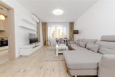 Apartament cu 3 camere semidecomandat, mobilat în Băneasa