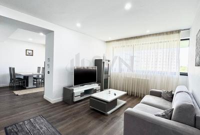 Apartament cu 2 camere semidecomandat, mobilat în Băneasa
