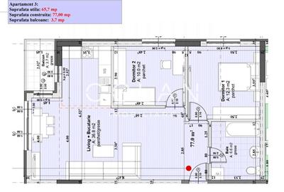 Apartament nou cu predare imediata 3 camere  - Doamna Stanca - 11