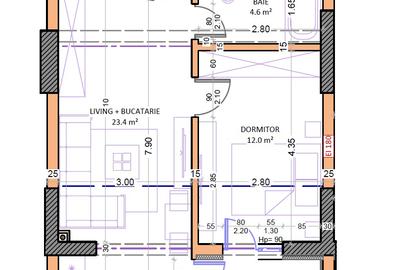 Studio 44mp ~ Bloc Nou, Zona linistita, Parc, Metrou M2 - 4