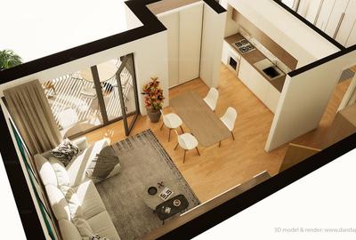 Apartament 2 camere | 53,37 mpu | Terasă | Etaj 1 | Între Lacuri - 9