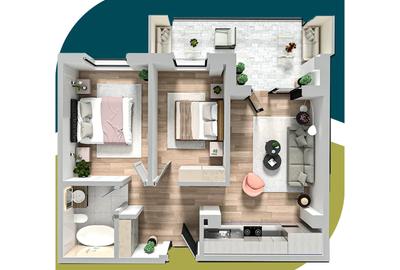 Apartament cu 3 camere decomandat în Galata