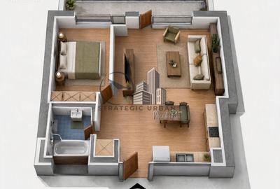 Apartament 2 camere, semifinisat, zona Vivo – proiect nou, etaj 1 - 7