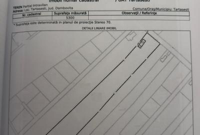 Vanzare teren 5300mp intravilan+arabil casa si anexa Tartasesti - 1