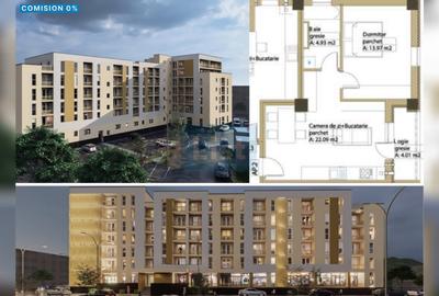Apartament cu 2 camere decomandat în Republicii