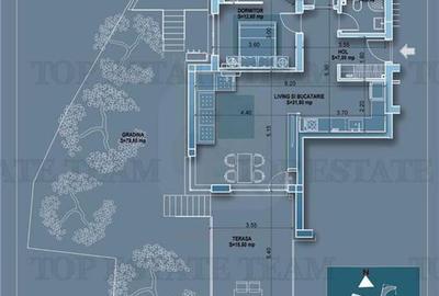Apartament cu 3 camere decomandat în Moșilor