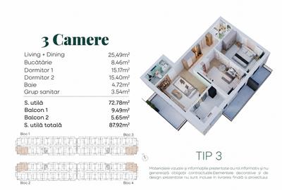 Apartament 3 camere | Popești-Leordeni | Ofertă de lansare - 5
