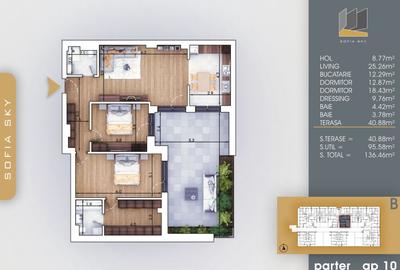 Apartament cu 3 camere semidecomandat în Theodor Pallady