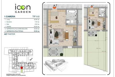 Garsonieră cu grădină, ansamblu nou, finalizat, Icon Garden - 8